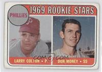 1969 Rookie Stars - Larry Colton, Don Money (Names in Yellow) [Good to&nbs…