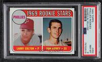 1969 Rookie Stars - Larry Colton, Don Money (Names in Yellow) [PSA 8 …