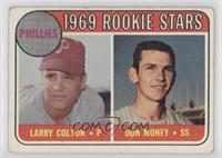 1969 Rookie Stars - Larry Colton, Don Money (Names in Yellow) [Poor to&nbs…