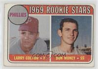 1969 Rookie Stars - Larry Colton, Don Money (Names in Yellow) [Good to&nbs…