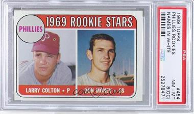 1969 Topps - [Base] #454.2 - 1969 Rookie Stars - Larry Colton, Don Money (Names in White) [PSA 8 NM‑MT (OC)]