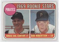 1969 Rookie Stars - Bruce Dal Canton, Bob Robertson (Names in Yellow Letters)