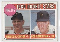1969 Rookie Stars - Bruce Dal Canton, Bob Robertson (Names in Yellow Letters)