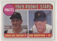 1969 Rookie Stars - Bruce Dal Canton, Bob Robertson (Names in Yellow Letters)