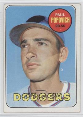 1969 Topps - [Base] #47.1 - Paul Popovich (Thick Airbrush) [Good to VG‑EX]