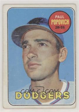 1969 Topps - [Base] #47.3 - Paul Popovich (Light Airbrush "C" Visible) [Good to VG‑EX]