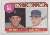 1969 Rookie Stars - Ken Brett, Gerry Moses (Names in Yellow)
