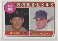 1969 Rookie Stars - Ken Brett, Gerry Moses (Names in Yellow)
