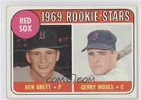 1969 Rookie Stars - Ken Brett, Gerry Moses (Names in Yellow) [Noted]