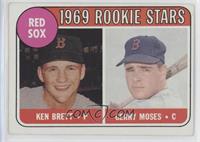 1969 Rookie Stars - Ken Brett, Gerry Moses (Names in White)