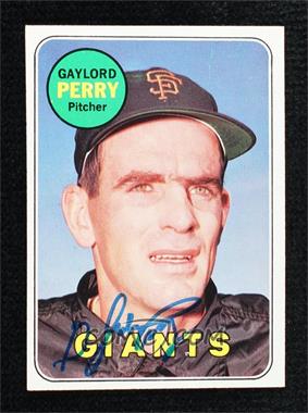 1969 Topps - [Base] #485.1 - Gaylord Perry (Last Name in Yellow) [JSA Certified COA Sticker]
