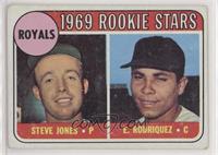 1969 Rookie Stars - Steve Jones, Ellie Rodriguez (Spelled Rodriquez) [Good …