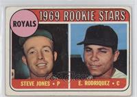 1969 Rookie Stars - Steve Jones, Ellie Rodriguez (Spelled Rodriquez) [COMC …