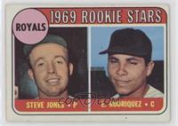 1969 Rookie Stars - Steve Jones, Ellie Rodriguez (Spelled Rodriquez) [Good …