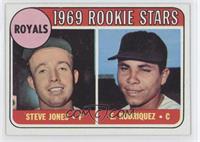 1969 Rookie Stars - Steve Jones, Ellie Rodriguez (Spelled Rodriquez)