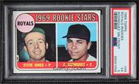 1969 Rookie Stars - Steve Jones, Ellie Rodriguez (Spelled Rodriquez) [PSA …