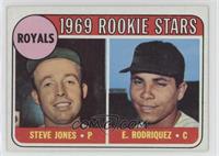 1969 Rookie Stars - Steve Jones, Ellie Rodriguez (Spelled Rodriquez)