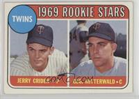 1969 Rookie Stars - Jerry Crider, George Mitterwald (player names in yellow)