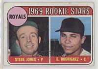 1969 Rookie Stars - Steve Jones, Ellie Rodriguez (Rodriguez) [Poor to …