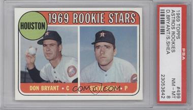 1969 Topps - [Base] #499 - 1969 Rookie Stars - Don Bryant, Steve Shea [PSA 8 NM‑MT]