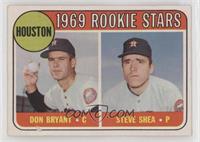 1969 Rookie Stars - Don Bryant, Steve Shea [Poor to Fair]