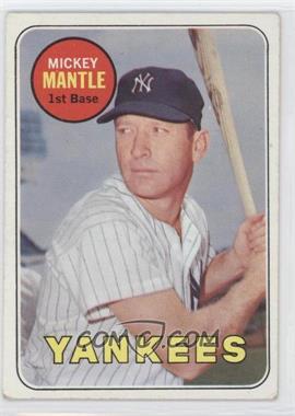 1969 Topps - [Base] #500.1 - Mickey Mantle (Last Name in Yellow) [Good to VG‑EX]
