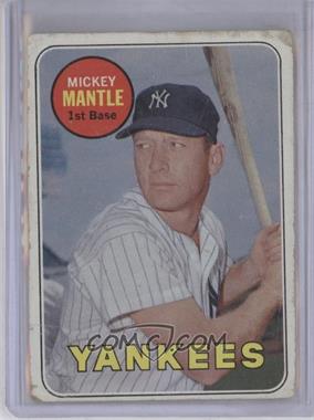 1969 Topps - [Base] #500.1 - Mickey Mantle (Last Name in Yellow) [Poor to Fair]