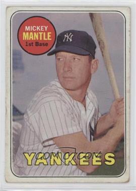 1969 Topps - [Base] #500.1 - Mickey Mantle (Last Name in Yellow) [Good to VG‑EX]