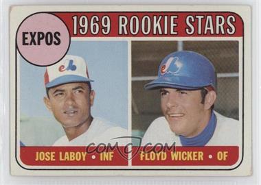 1969 Topps - [Base] #524 - High # - Jose Laboy, Floyd Wicker