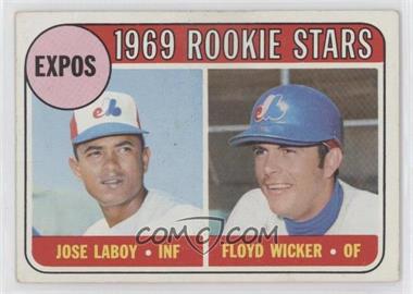 1969 Topps - [Base] #524 - High # - Jose Laboy, Floyd Wicker