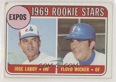 1969 Topps - [Base] #524 - High # - Jose Laboy, Floyd Wicker [Good to VG‑EX]