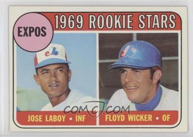 1969 Topps - [Base] #524 - High # - Jose Laboy, Floyd Wicker