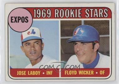 1969 Topps - [Base] #524 - High # - Jose Laboy, Floyd Wicker