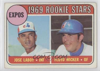 1969 Topps - [Base] #524 - High # - Jose Laboy, Floyd Wicker