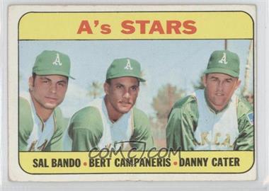 1969 Topps - [Base] #556 - High # - A's Stars (Sal Bando, Bert Campaneris, Danny Cater) [Good to VG‑EX]