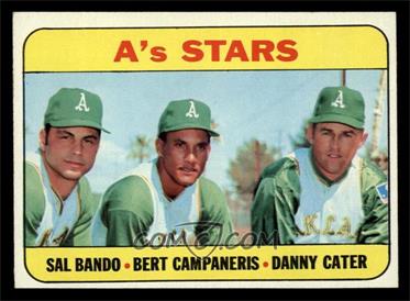 1969 Topps - [Base] #556 - High # - A's Stars (Sal Bando, Bert Campaneris, Danny Cater) [NM]