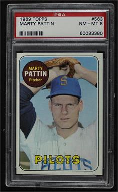 1969 Topps - [Base] #563 - High # - Marty Pattin [PSA 8 NM‑MT]