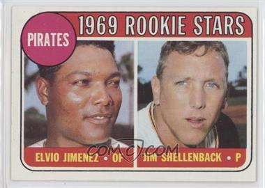 1969 Topps - [Base] #567.1 - High # - Elvio Jimenez, Jim Shellenback (Black Outline around 1969 Rookie Stars)