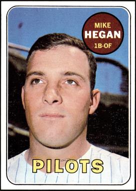 1969 Topps - [Base] #577 - High # - Mike Hegan [VG EX+]