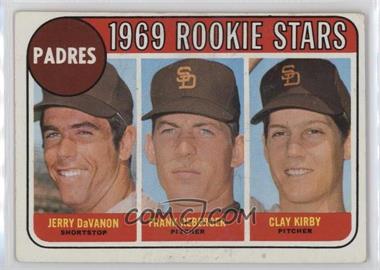 1969 Topps - [Base] #637 - High # - Jerry Davanon, Frank Reberger, Clay Kirby [Good to VG‑EX]