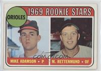 1969 Rookie Stars - Mike Adamson, Merv Rettenmund [Good to VG‑E…