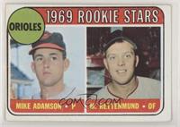 1969 Rookie Stars - Mike Adamson, Merv Rettenmund [Poor to Fair]