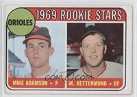 1969 Rookie Stars - Mike Adamson, Merv Rettenmund [Good to VG‑E…