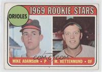1969 Rookie Stars - Mike Adamson, Merv Rettenmund [Poor to Fair]