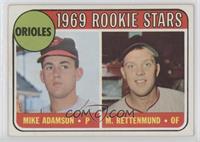 1969 Rookie Stars - Mike Adamson, Merv Rettenmund