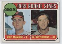 1969 Rookie Stars - Mike Adamson, Merv Rettenmund [Poor to Fair]