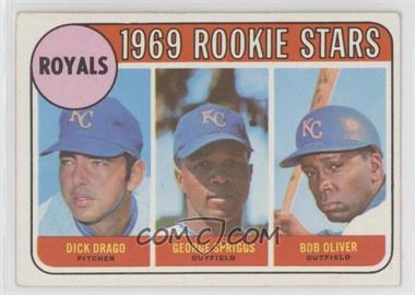 1969 Topps - [Base] #662 - High # - Dick Drago, George Spriggs, Bob Oliver