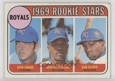 1969 Topps - [Base] #662 - High # - Dick Drago, George Spriggs, Bob Oliver [Good to VG‑EX]