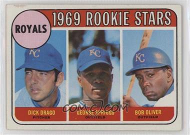 1969 Topps - [Base] #662 - High # - Dick Drago, George Spriggs, Bob Oliver