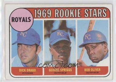 1969 Topps - [Base] #662 - High # - Dick Drago, George Spriggs, Bob Oliver